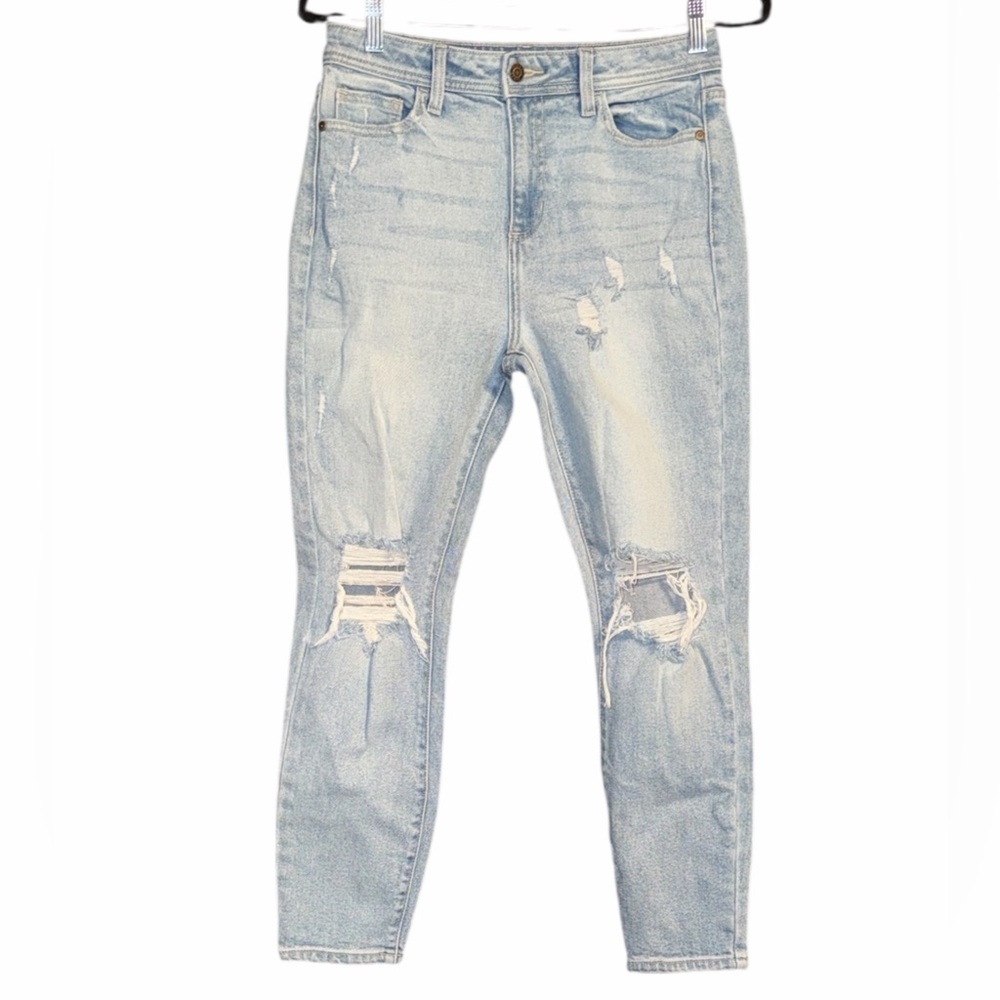 Windsor Denim Distressed Light Blue Women's Jeans, Size 5